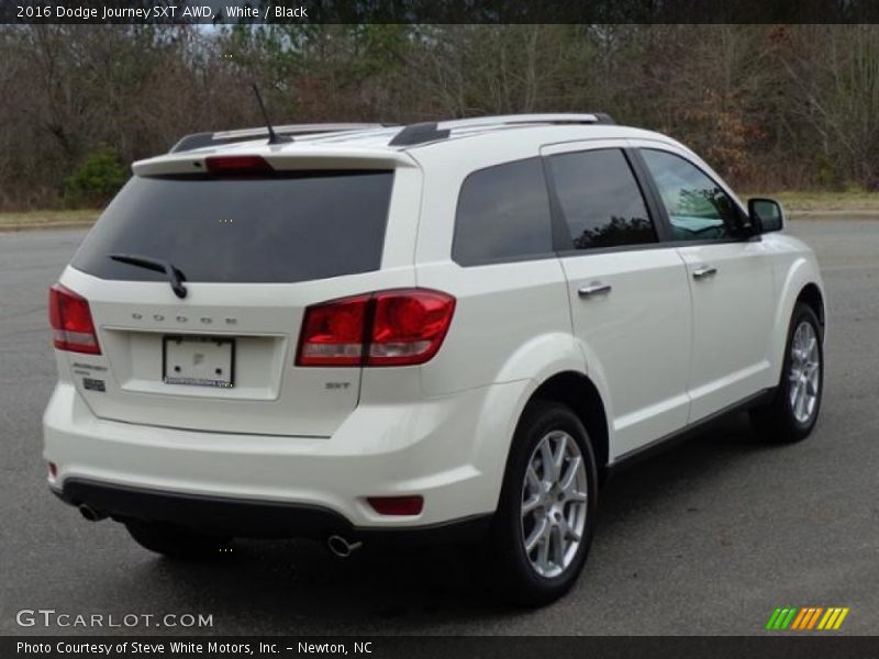 White / Black 2016 Dodge Journey SXT AWD