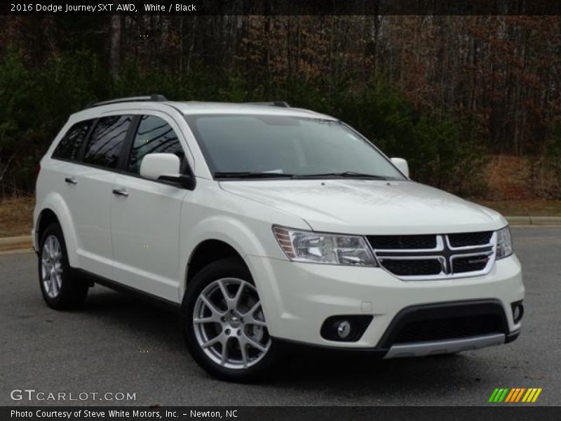 White / Black 2016 Dodge Journey SXT AWD