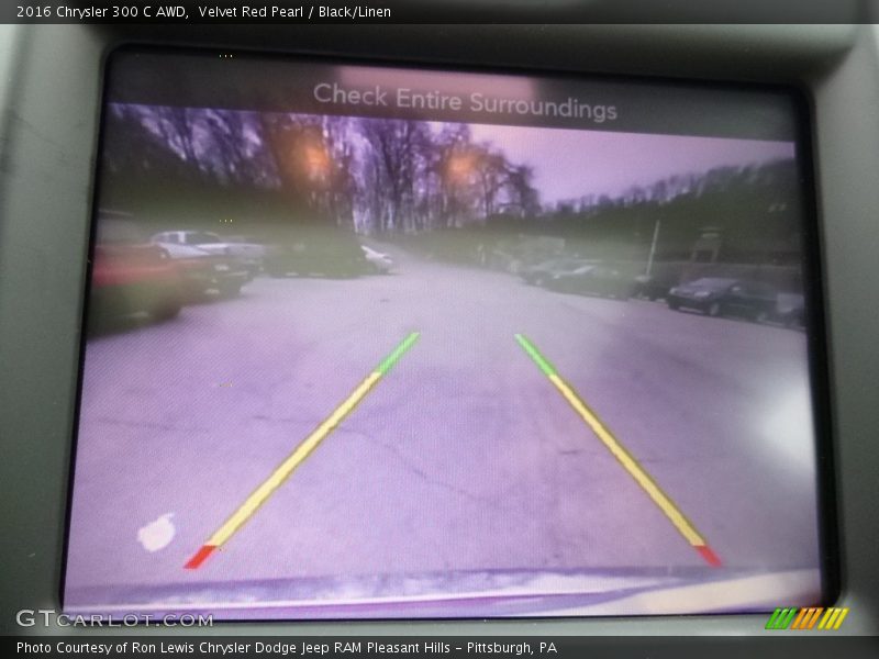 Velvet Red Pearl / Black/Linen 2016 Chrysler 300 C AWD