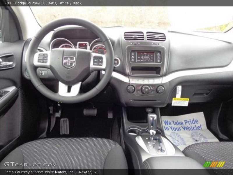 White / Black 2016 Dodge Journey SXT AWD