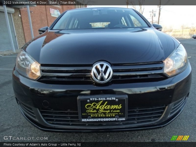 Black / Titan Black 2012 Volkswagen Golf 4 Door