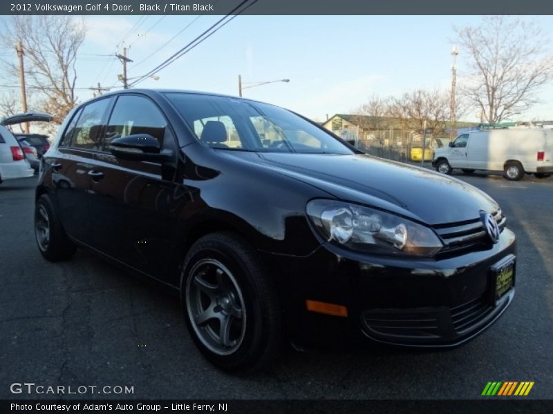 Black / Titan Black 2012 Volkswagen Golf 4 Door