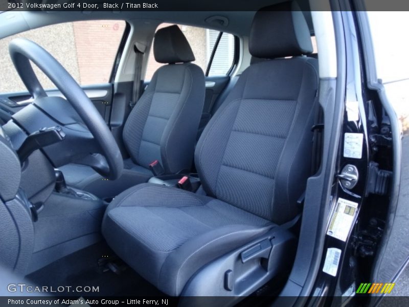 Black / Titan Black 2012 Volkswagen Golf 4 Door