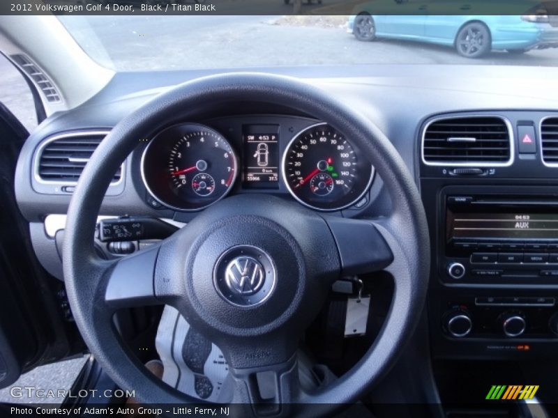 Black / Titan Black 2012 Volkswagen Golf 4 Door