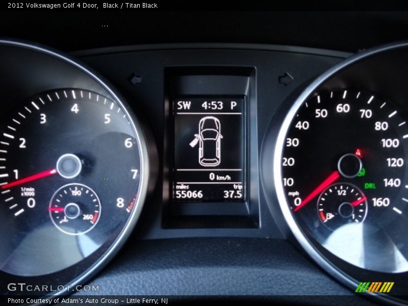 Black / Titan Black 2012 Volkswagen Golf 4 Door