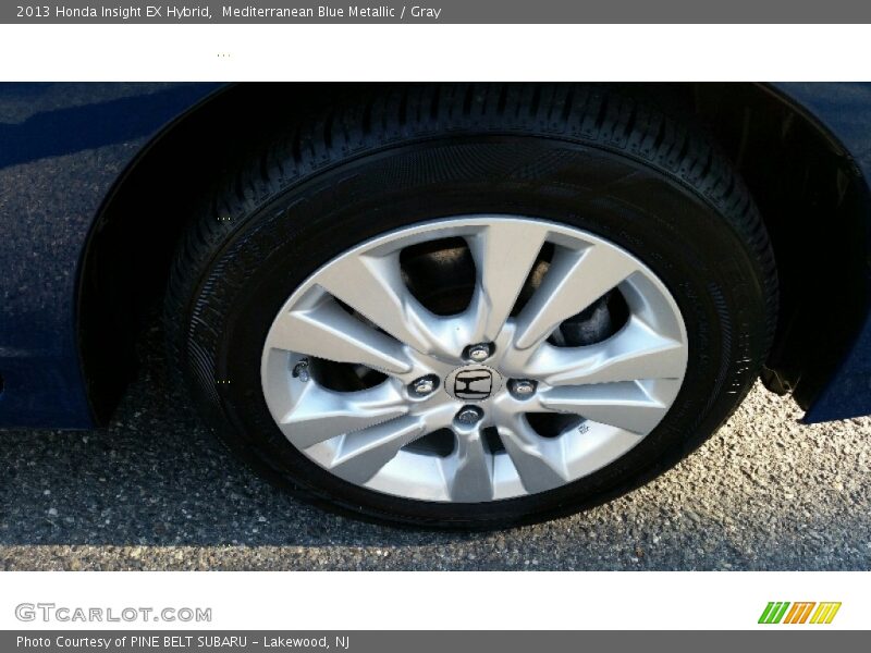 Mediterranean Blue Metallic / Gray 2013 Honda Insight EX Hybrid