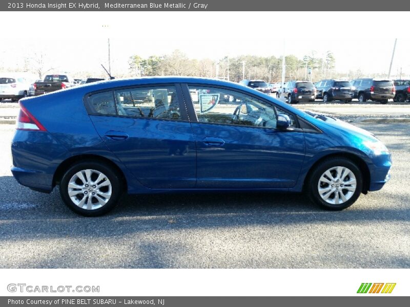 Mediterranean Blue Metallic / Gray 2013 Honda Insight EX Hybrid