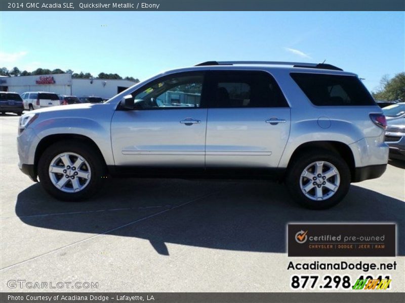 Quicksilver Metallic / Ebony 2014 GMC Acadia SLE