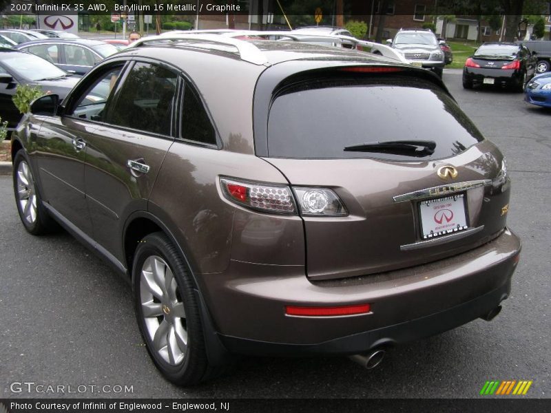 Beryllium 16 Metallic / Graphite 2007 Infiniti FX 35 AWD