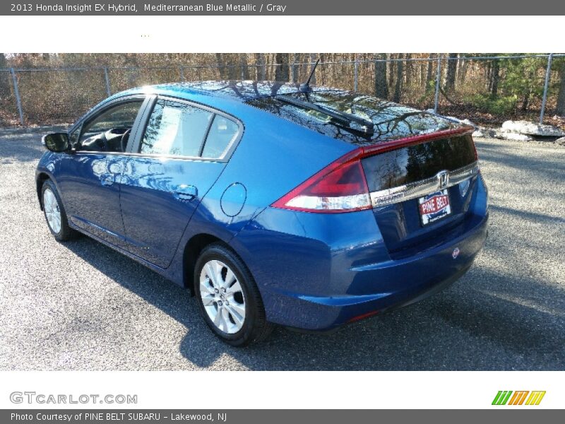 Mediterranean Blue Metallic / Gray 2013 Honda Insight EX Hybrid