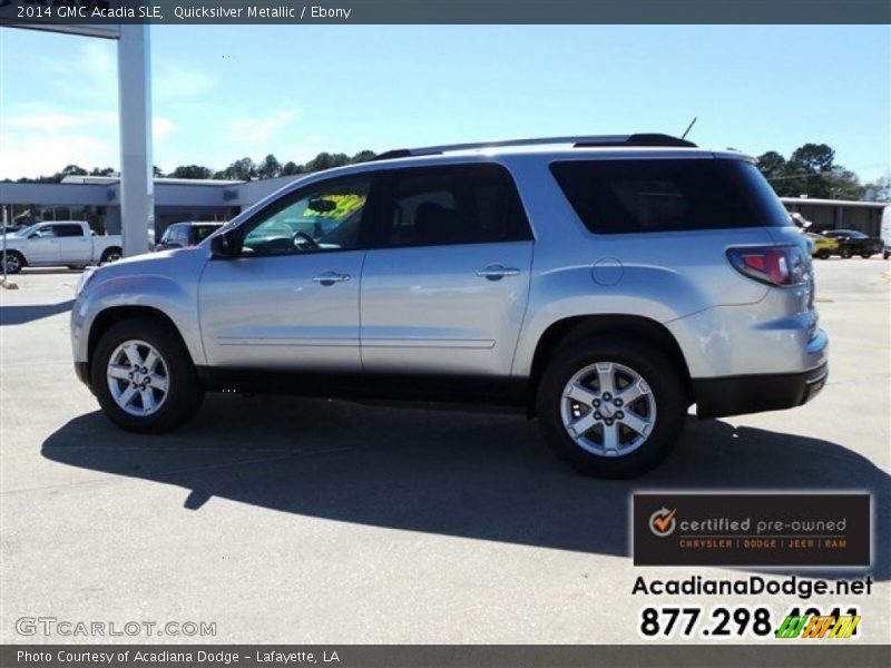 Quicksilver Metallic / Ebony 2014 GMC Acadia SLE