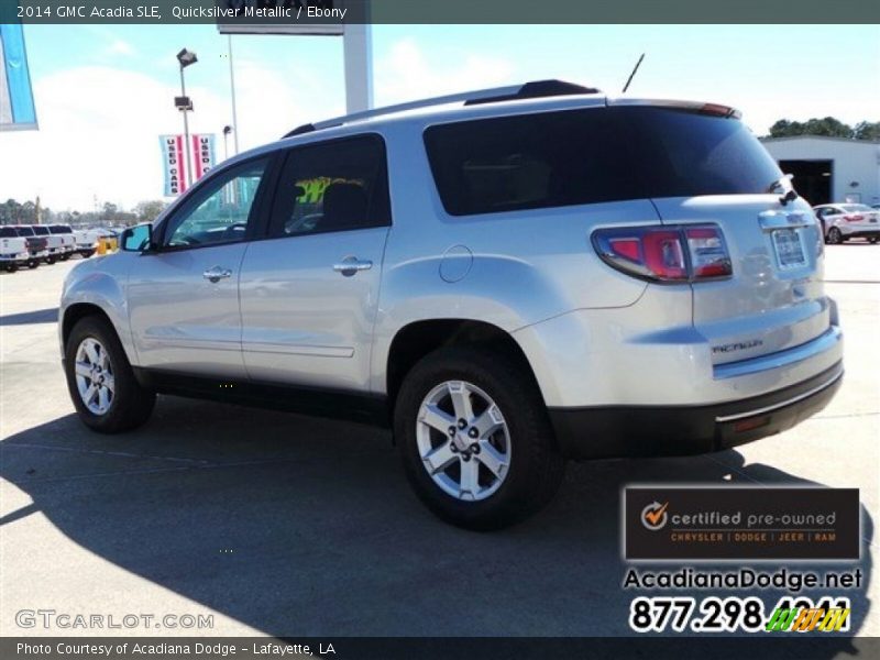 Quicksilver Metallic / Ebony 2014 GMC Acadia SLE