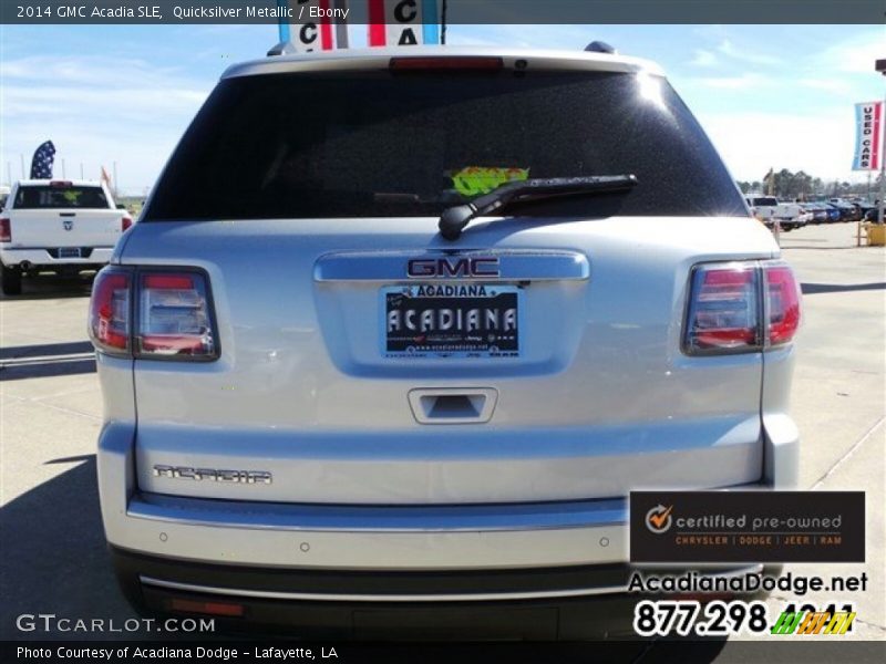 Quicksilver Metallic / Ebony 2014 GMC Acadia SLE