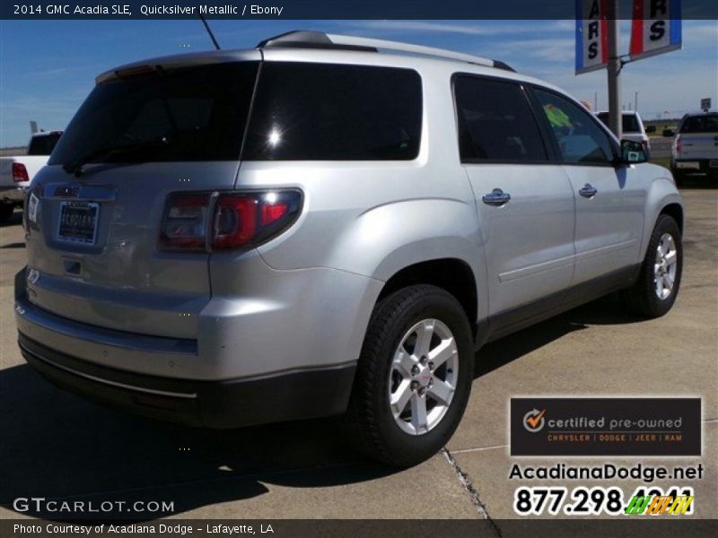 Quicksilver Metallic / Ebony 2014 GMC Acadia SLE