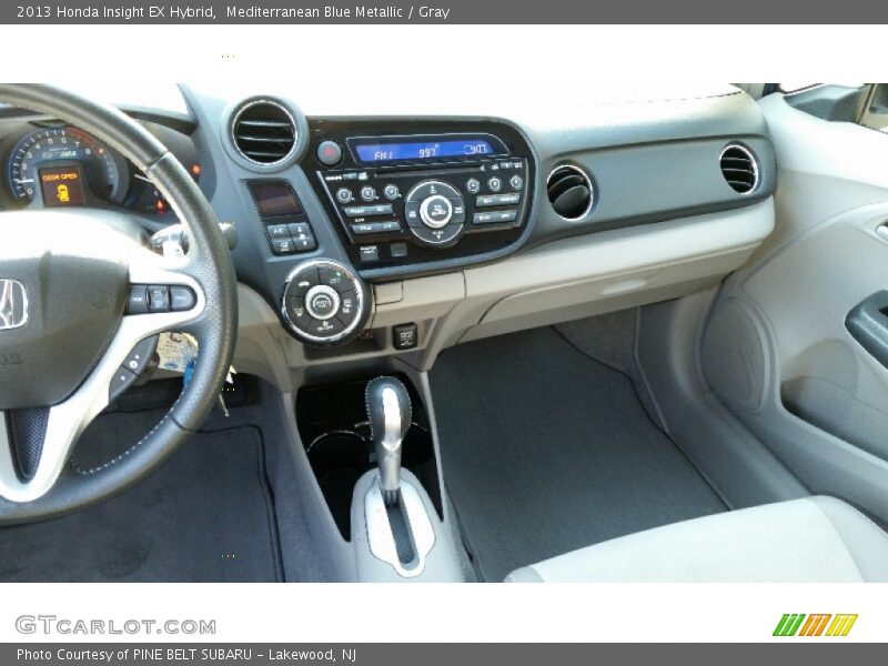 Mediterranean Blue Metallic / Gray 2013 Honda Insight EX Hybrid