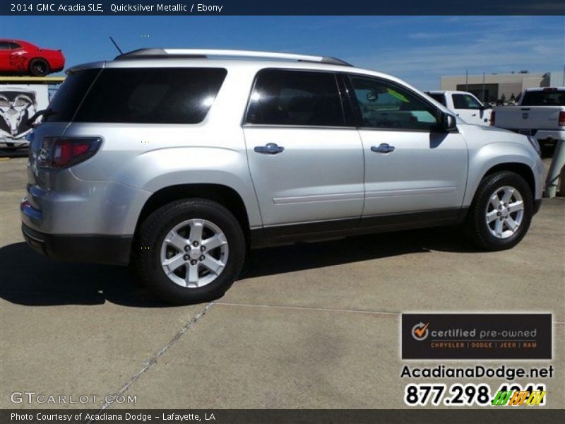 Quicksilver Metallic / Ebony 2014 GMC Acadia SLE