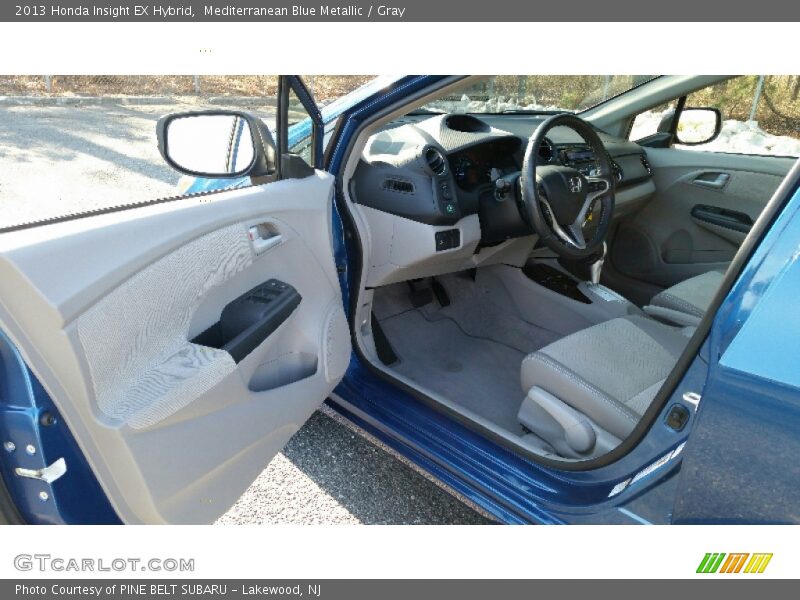 Mediterranean Blue Metallic / Gray 2013 Honda Insight EX Hybrid