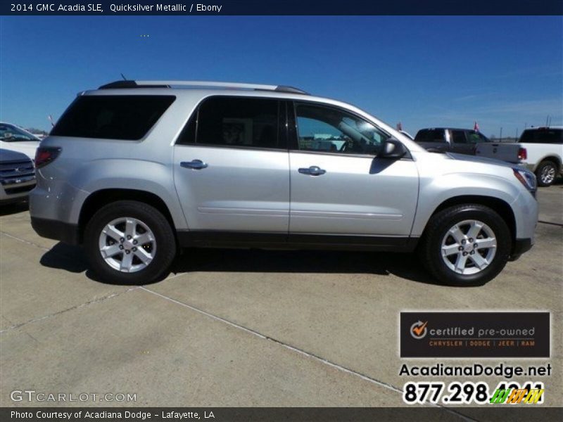 Quicksilver Metallic / Ebony 2014 GMC Acadia SLE