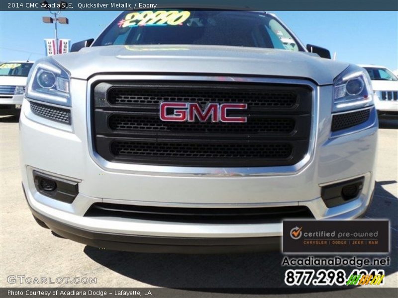 Quicksilver Metallic / Ebony 2014 GMC Acadia SLE