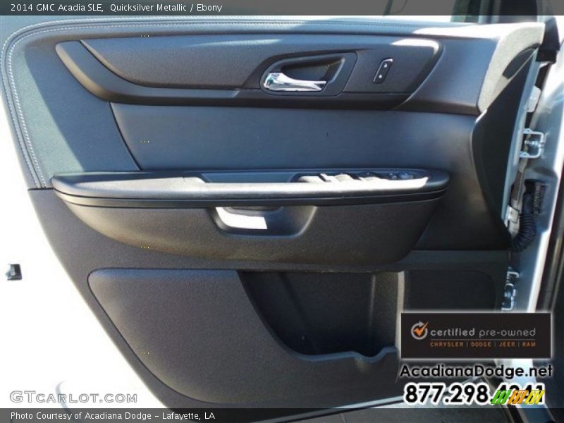 Quicksilver Metallic / Ebony 2014 GMC Acadia SLE