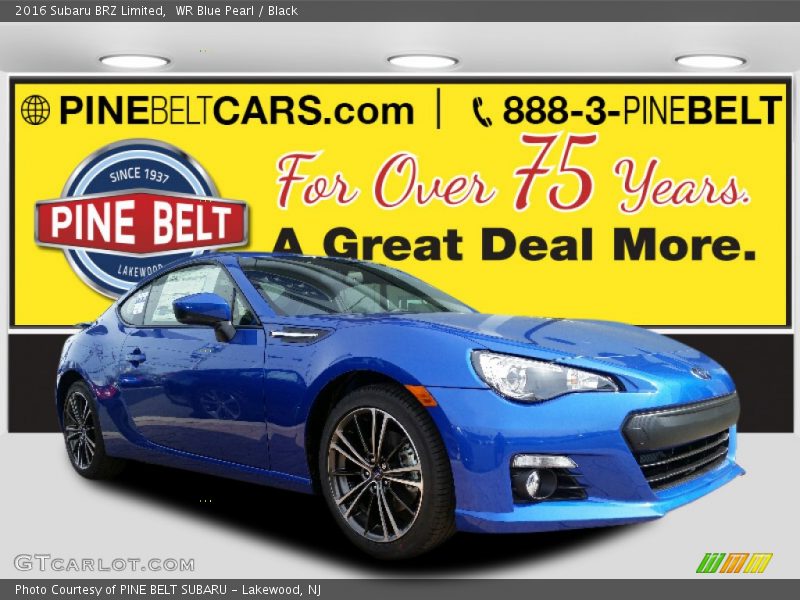 WR Blue Pearl / Black 2016 Subaru BRZ Limited