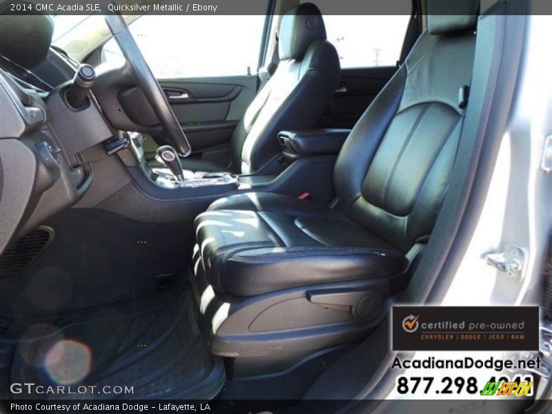 Quicksilver Metallic / Ebony 2014 GMC Acadia SLE