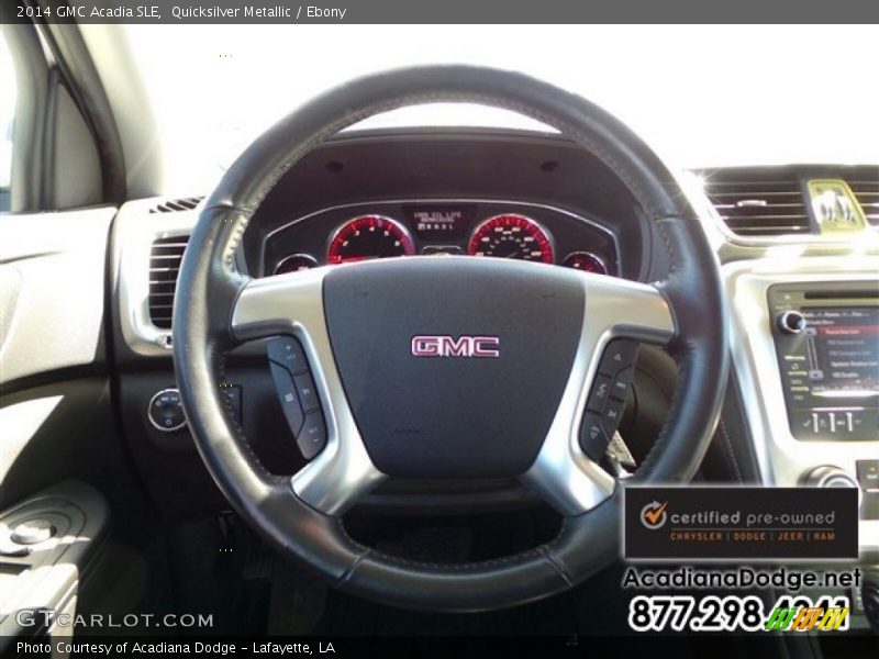 Quicksilver Metallic / Ebony 2014 GMC Acadia SLE