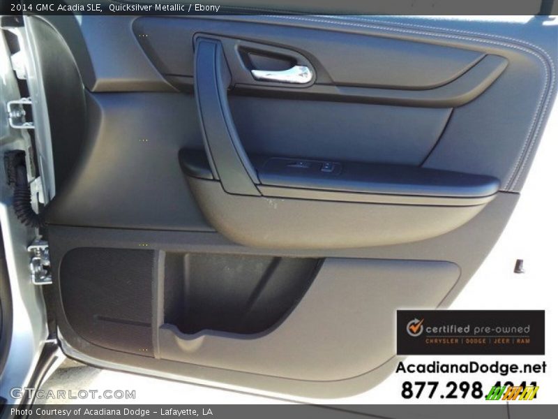 Quicksilver Metallic / Ebony 2014 GMC Acadia SLE