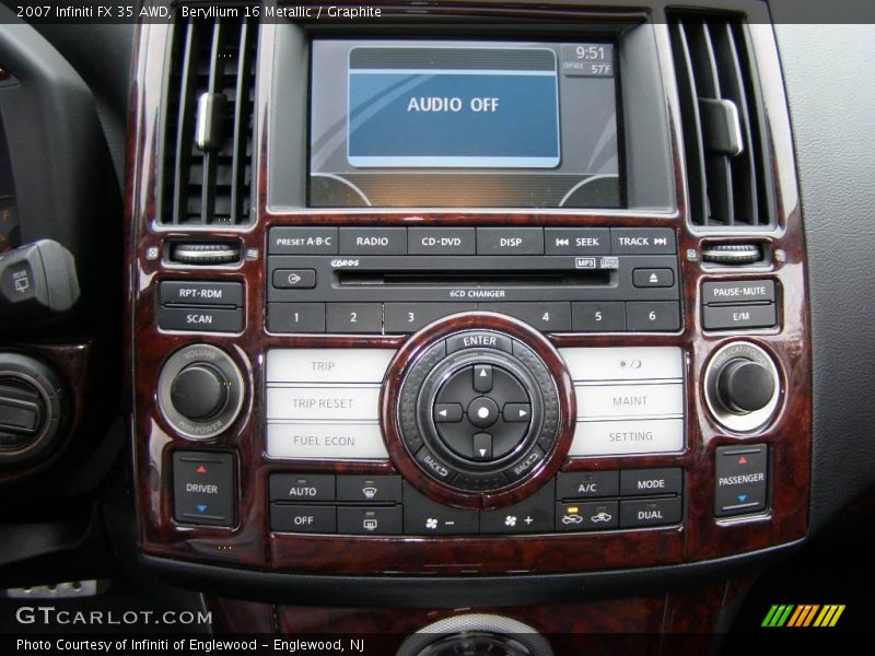 Beryllium 16 Metallic / Graphite 2007 Infiniti FX 35 AWD