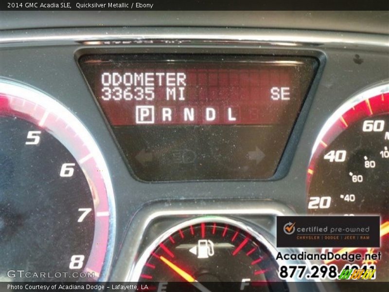Quicksilver Metallic / Ebony 2014 GMC Acadia SLE