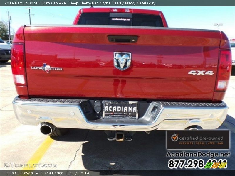 Deep Cherry Red Crystal Pearl / Black/Diesel Gray 2014 Ram 1500 SLT Crew Cab 4x4