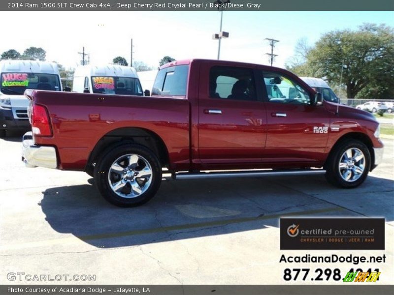 Deep Cherry Red Crystal Pearl / Black/Diesel Gray 2014 Ram 1500 SLT Crew Cab 4x4