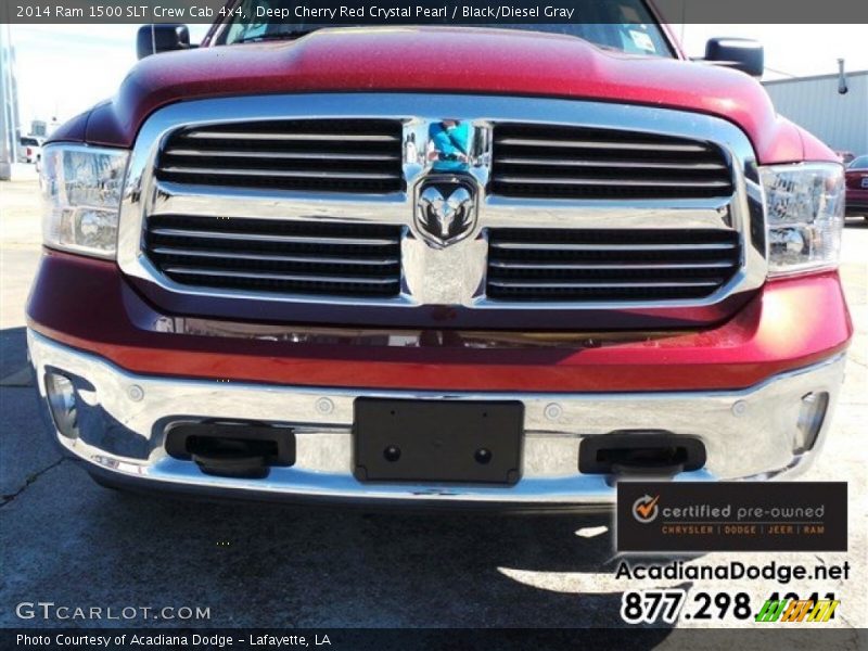 Deep Cherry Red Crystal Pearl / Black/Diesel Gray 2014 Ram 1500 SLT Crew Cab 4x4