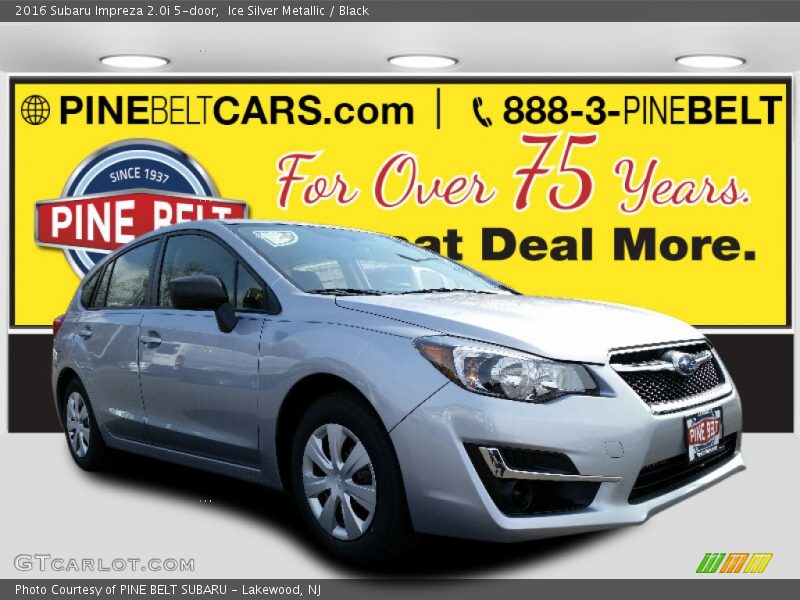 Ice Silver Metallic / Black 2016 Subaru Impreza 2.0i 5-door