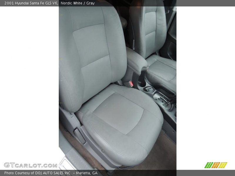 Nordic White / Gray 2001 Hyundai Santa Fe GLS V6