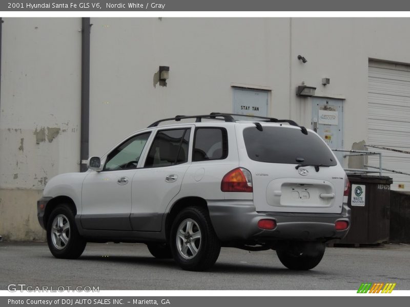 Nordic White / Gray 2001 Hyundai Santa Fe GLS V6