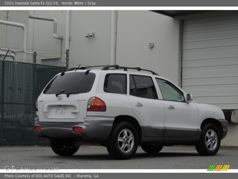 Nordic White / Gray 2001 Hyundai Santa Fe GLS V6