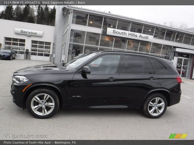 Black Sapphire Metallic / Black 2014 BMW X5 xDrive35d