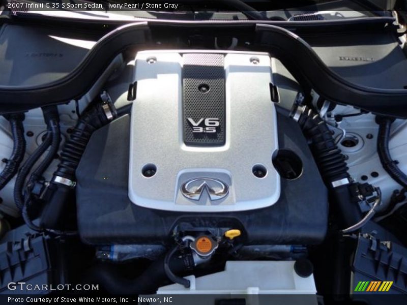 Ivory Pearl / Stone Gray 2007 Infiniti G 35 S Sport Sedan