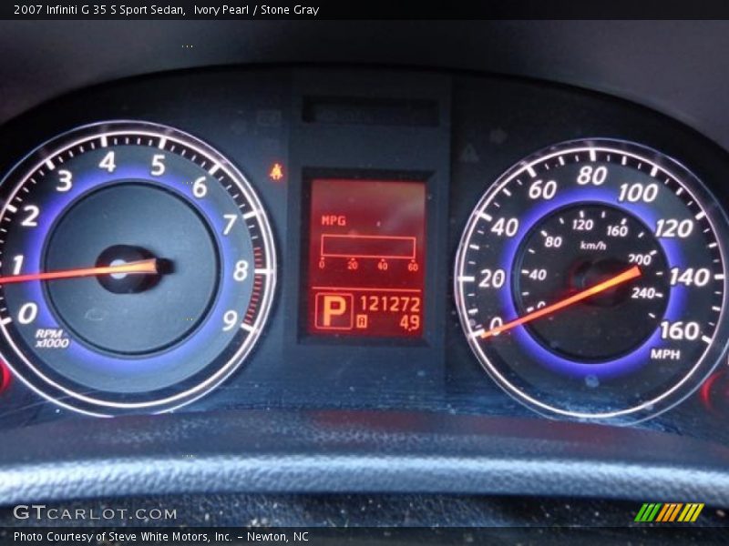 Ivory Pearl / Stone Gray 2007 Infiniti G 35 S Sport Sedan