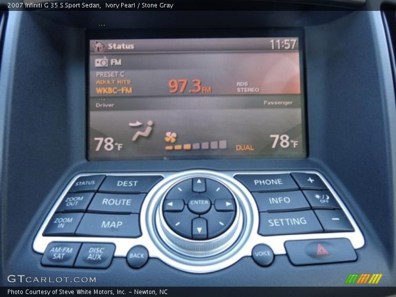 Ivory Pearl / Stone Gray 2007 Infiniti G 35 S Sport Sedan
