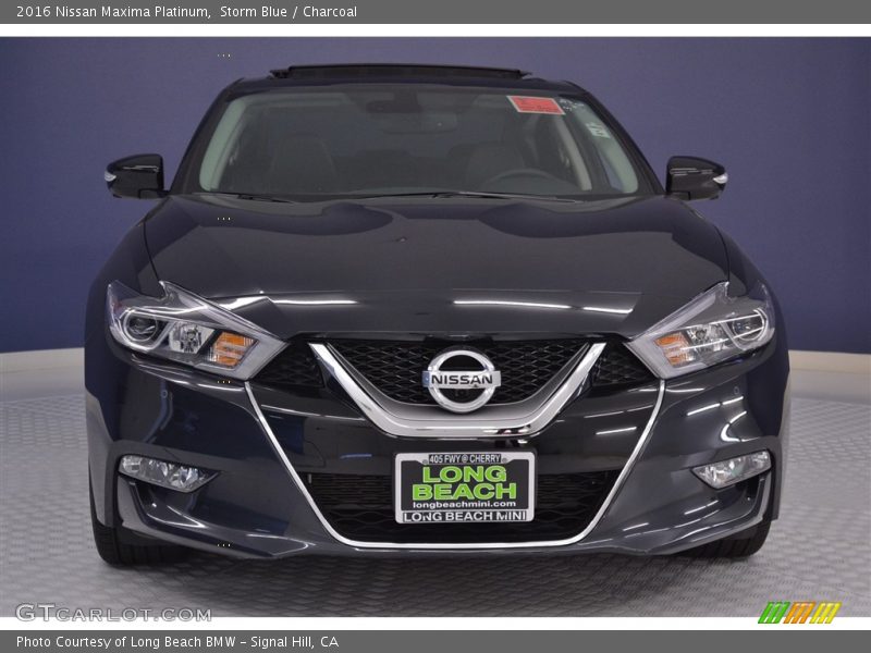 Storm Blue / Charcoal 2016 Nissan Maxima Platinum