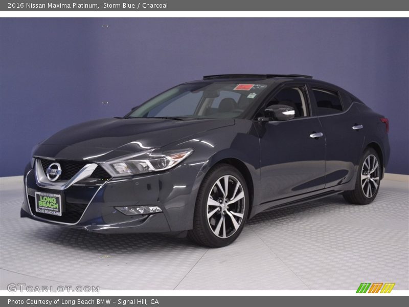 Storm Blue / Charcoal 2016 Nissan Maxima Platinum