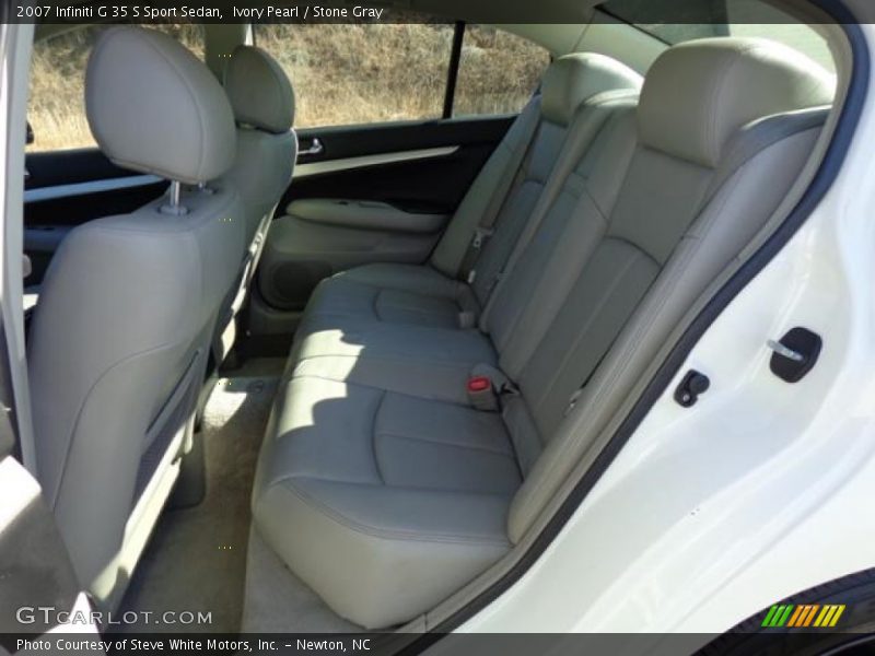 Ivory Pearl / Stone Gray 2007 Infiniti G 35 S Sport Sedan