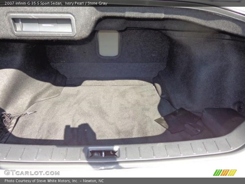 Ivory Pearl / Stone Gray 2007 Infiniti G 35 S Sport Sedan