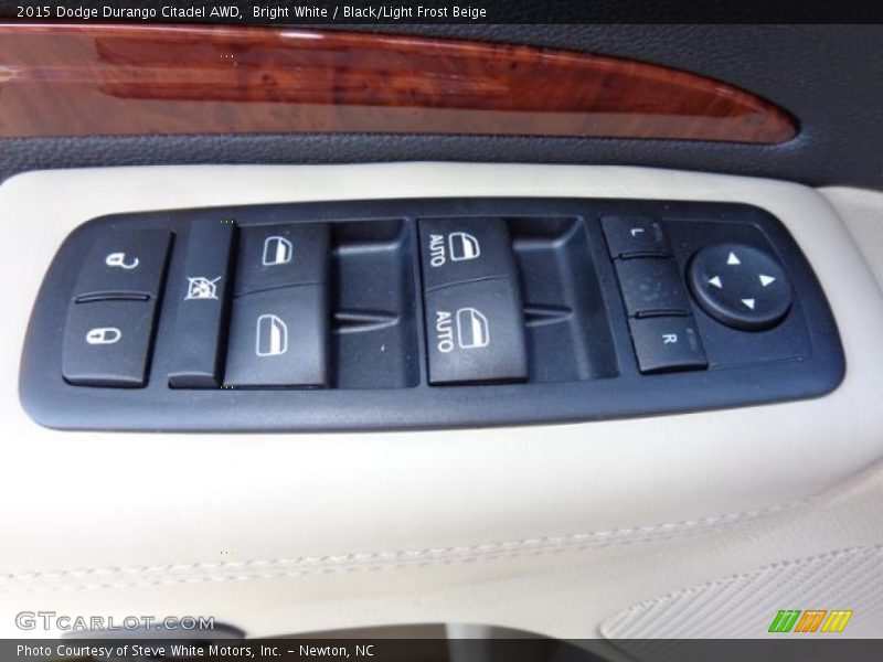 Bright White / Black/Light Frost Beige 2015 Dodge Durango Citadel AWD