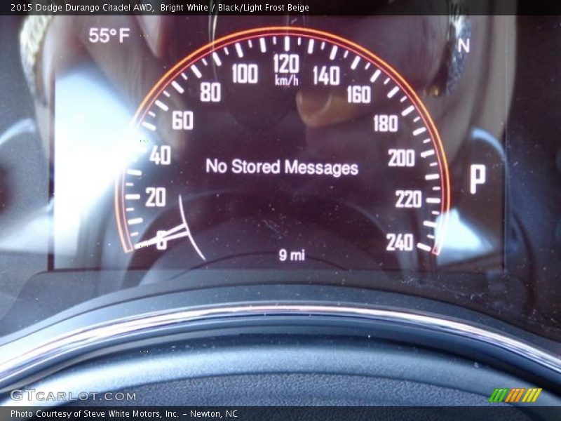 Bright White / Black/Light Frost Beige 2015 Dodge Durango Citadel AWD