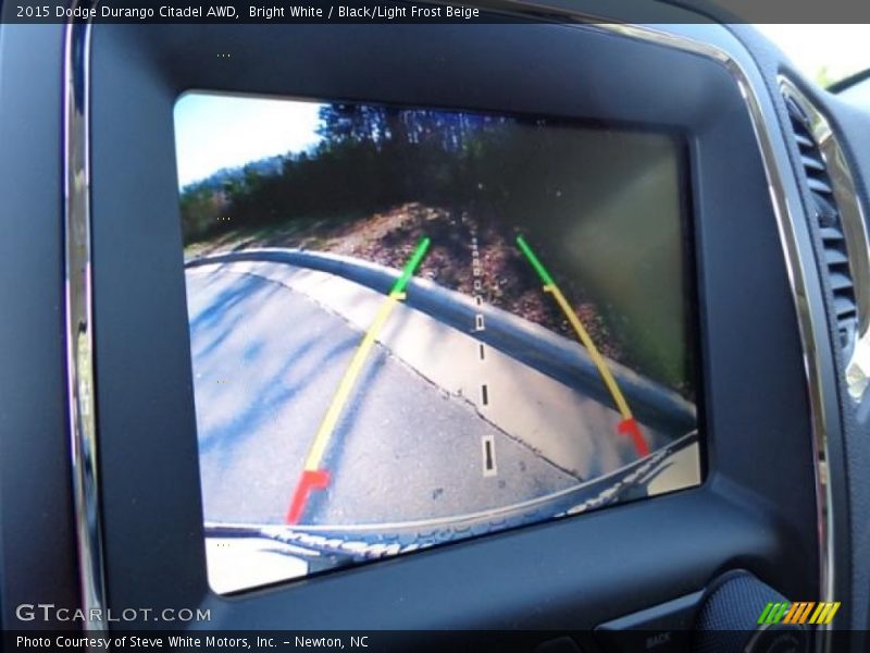 Bright White / Black/Light Frost Beige 2015 Dodge Durango Citadel AWD
