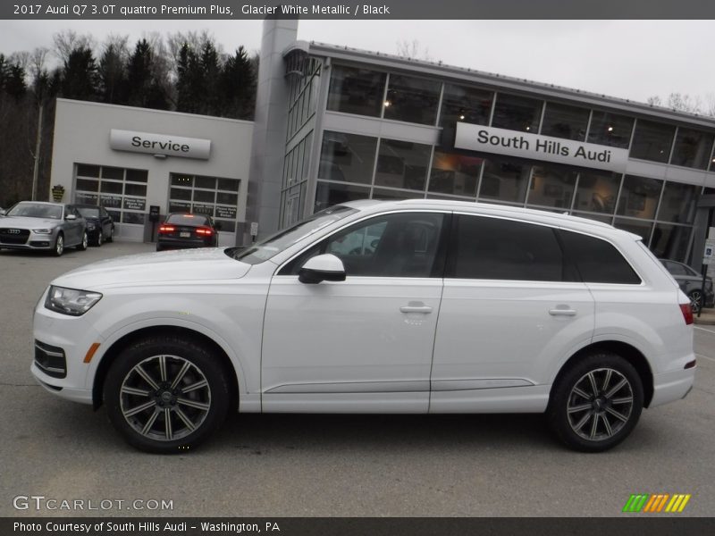 Glacier White Metallic / Black 2017 Audi Q7 3.0T quattro Premium Plus