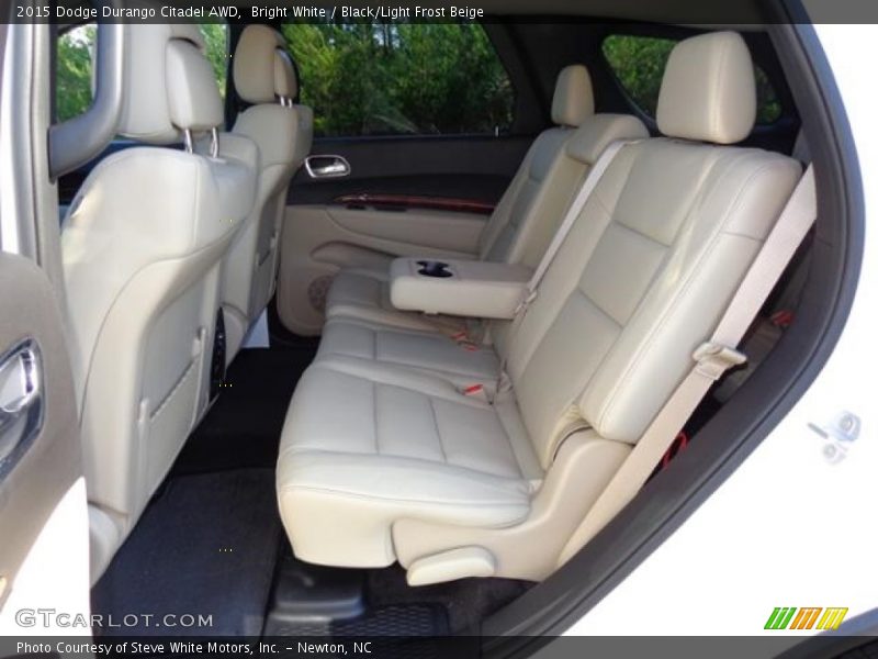 Bright White / Black/Light Frost Beige 2015 Dodge Durango Citadel AWD